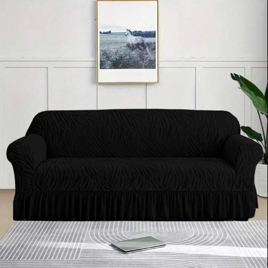 Zebra Velvet Sofa Cover
