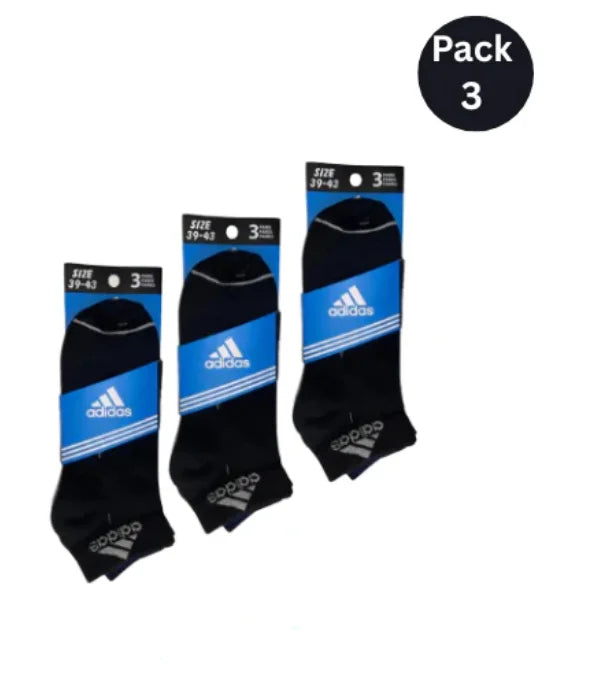 LS branded A-d-i-d-a-s Ankle Socks (Pack Of 3)