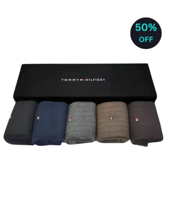 LS Branded T-o-m-m-y H-i-l-f-i-g-e-r Full Socks (Pack of 5)