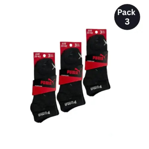 LS branded P-u-m-a Ankle Socks (Pack Of 3)