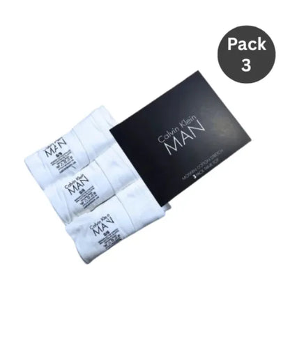 LS  C-a-l-v-i-n K-l-e-i-n Premium Cotton Vests (Pack of 3 – White)