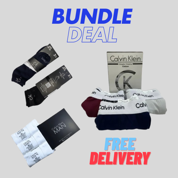 Premium Quality C-a-l-v-i-n K-a-l-i-n Comfort Bundle (Boxer, Vest & Socks)