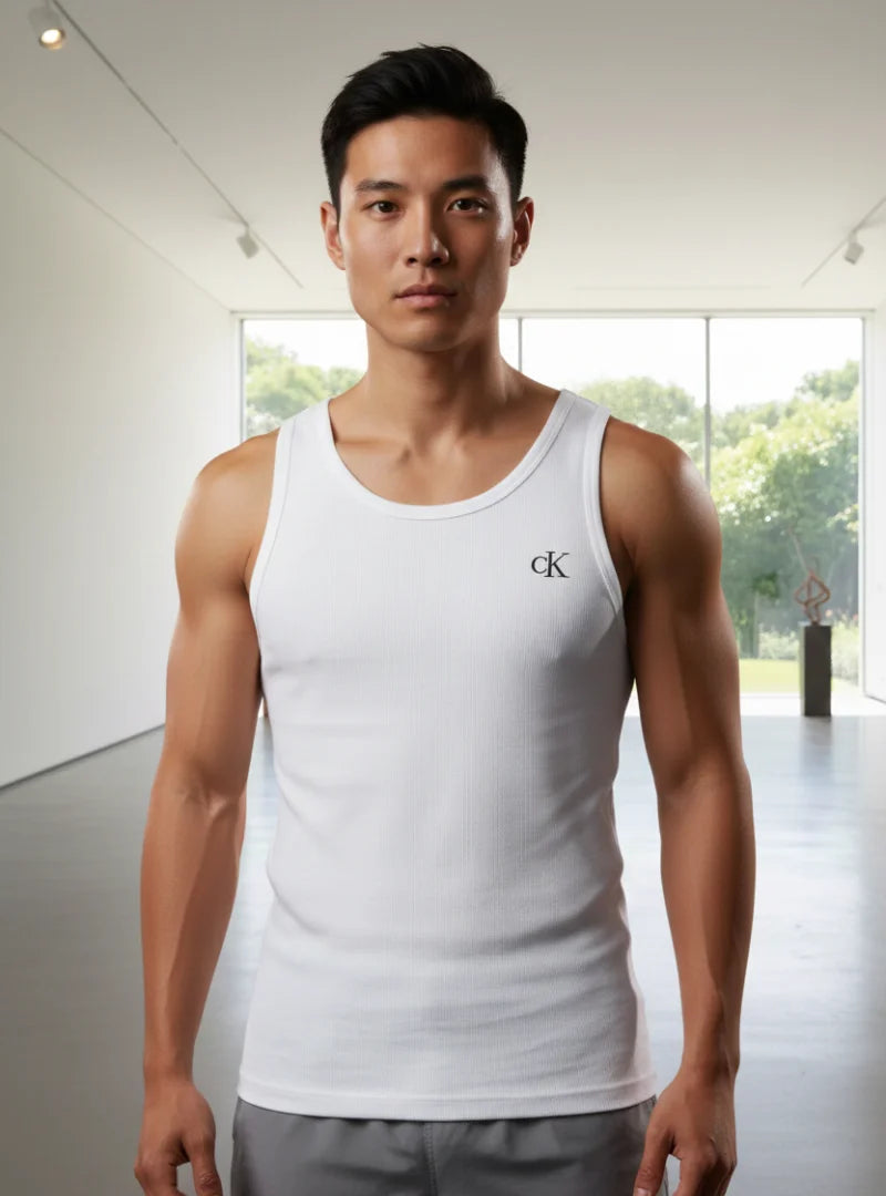 C-a-l-v-i-n K-l-e-i-n Premium Cotton Vests (Pack of 3)