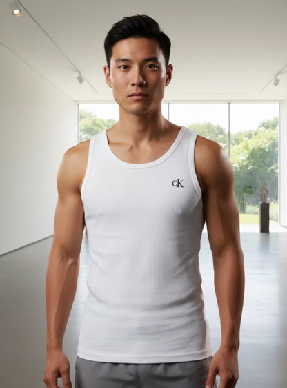 C-a-l-v-i-n K-l-e-i-n Premium Cotton Vests (Pack of 3)