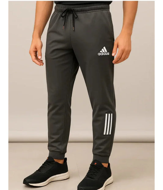 A-d-i-d-a-s Dri-FIT Dark Charcoal Gray Trouser