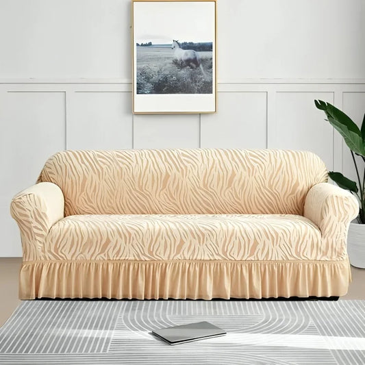 Zebra Velvet Sofa Cover