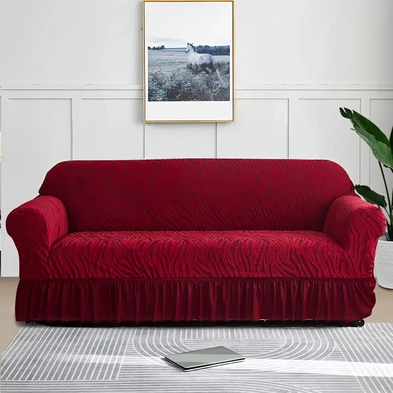Zebra Velvet Sofa Cover
