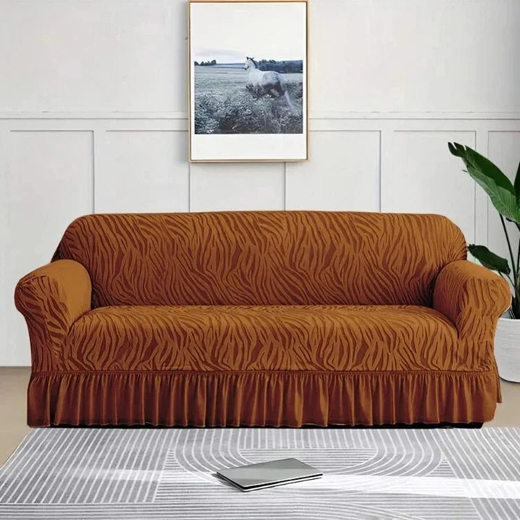 Zebra Velvet Sofa Cover