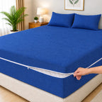 3 PC Zipper Waterproof Mattress Protector