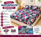 3 PC Printed Fancy Quilted Waterproof Set