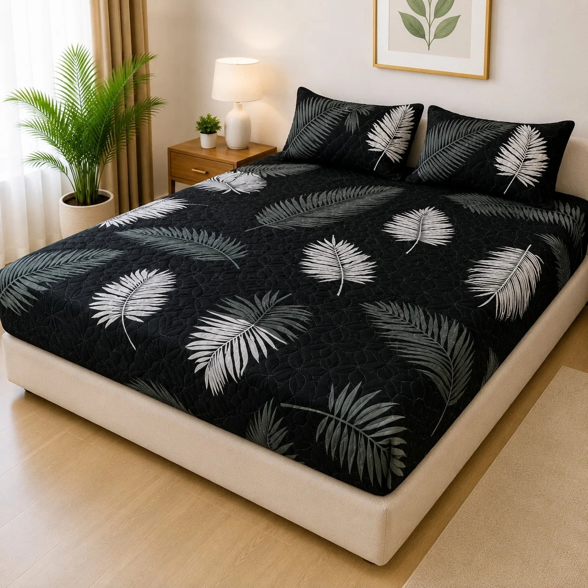 3 PC Printed Fancy Quilted Waterproof Set