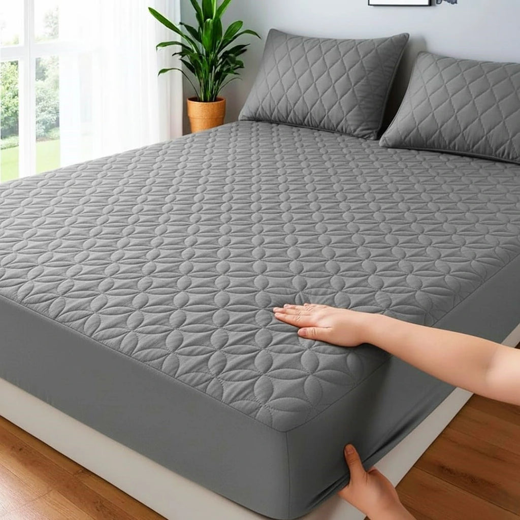 3 PC Quilted Waterproof Mattress Protector