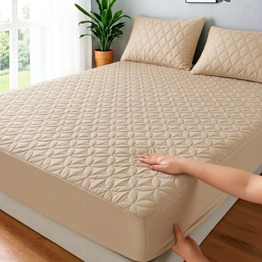 3 PC Quilted Waterproof Mattress Protector
